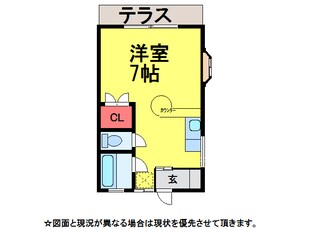 ｴｽﾍﾟｼｵ石原の物件間取画像